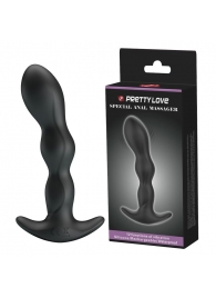 Черный анальный стимулятор простаты с вибрацией Special Anal Massager - 14,5 см. - Baile - в Ельце купить с доставкой