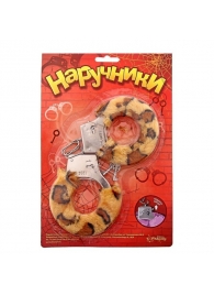 Металлические наручники с леопардовой плюшевой отделкой - Сима-Ленд - купить с доставкой в Ельце