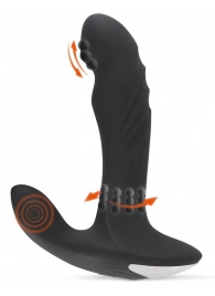 Черный вибромассажер простаты с функцией римминга Plug with Perineum Stimulator - 16,6 см. - Orion - в Ельце купить с доставкой