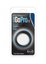 Черно-синее эрекционное кольцо Silicone Go Pro Cock Ring - Blush Novelties - в Ельце купить с доставкой
