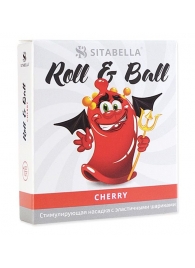 Стимулирующий презерватив-насадка Roll   Ball Cherry - Sitabella - купить с доставкой в Ельце