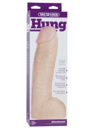 Огромная насадка-реалистик Vac-U-Lock Realistic Hung - 31,7 см. - Doc Johnson - купить с доставкой в Ельце