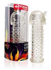 Закрытая прозрачная насадка на пенис Crystal Sleeve Faraon - 13,5 см. - Erowoman-Eroman - в Ельце купить с доставкой