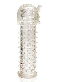 Закрытая прозрачная насадка на пенис Crystal Sleeve Faraon - 13,5 см. - Erowoman-Eroman - в Ельце купить с доставкой