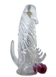 Закрытая прозрачная вибронасадка на пенис Crystal Sleeve Vibe - Erowoman-Eroman - в Ельце купить с доставкой