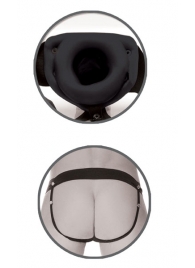 Черный полый страпон унисекс Hollow Strap-On - 14,5 см. - Pipedream - купить с доставкой в Ельце