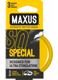 Презервативы с точками и рёбрами в железном кейсе MAXUS Special - 3 шт. - Maxus - купить с доставкой в Ельце