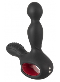 Черный вибромассажер простаты с нагревом и ротацией Prostate Plug - 14,5 см. - Orion - в Ельце купить с доставкой