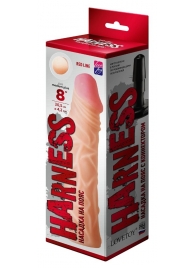 Насадка на пояс Harness RED LINE - 21,5 см. - LOVETOY (А-Полимер) - купить с доставкой в Ельце