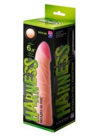 Фаллическая насадка на трусики харнесс - 17,5 см. - LOVETOY (А-Полимер) - купить с доставкой в Ельце