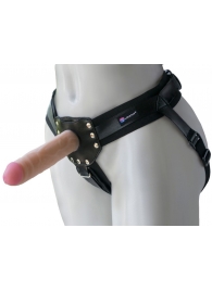Черный пояс-трусики с двумя насадками  Экзотик-Linda  - 15,5 и 10,5 см. - LOVETOY (А-Полимер) - купить с доставкой в Ельце