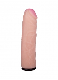 Черный пояс-трусики с насадкой  Гламур Dana  - 15,5 см. - LOVETOY (А-Полимер) - купить с доставкой в Ельце