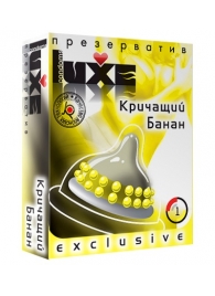 Презерватив LUXE  Exclusive  Кричащий банан  - 1 шт. - Luxe - купить с доставкой в Ельце
