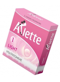 Ультратонкие презервативы Arlette Light - 3 шт. - Arlette - купить с доставкой в Ельце