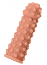 Телесная реалистичная насадка KOKOS Extreme Sleeve 02 с дополнительной стимуляцией - 12,7 см. - KOKOS - в Ельце купить с доставкой