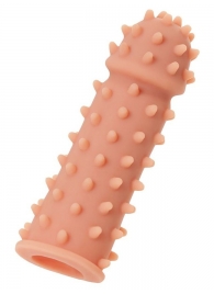 Телесная реалистичная насадка KOKOS Extreme Sleeve 03 с дополнительной стимуляцией - 12,7 см. - KOKOS - в Ельце купить с доставкой