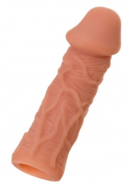 Телесная реалистичная насадка KOKOS Extreme Sleeve 05 с дополнительной стимуляцией - 12,7 см. - KOKOS - в Ельце купить с доставкой