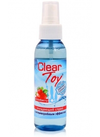 Очищающий спрей для игрушек CLEAR TOY Strawberry - 100 мл. - Биоритм - купить с доставкой в Ельце