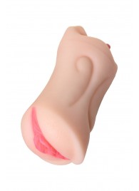 Телесный двусторонний мастурбатор Fruity Tongue - ротик и вагина - ToyFa - в Ельце купить с доставкой