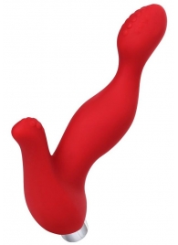 Красный силиконовый вибростимулятор простаты Proman - 12,5 см. - ToyFa - в Ельце купить с доставкой
