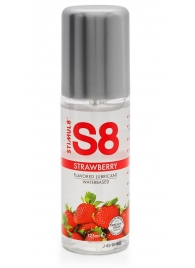 Смазка на водной основе S8 Flavored Lube со вкусом клубники - 125 мл. - Stimul8 - купить с доставкой в Ельце