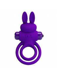Фиолетовое эрекционное кольцо с вибростимуляцией клитора Vibrant Penis Ring III - Baile - в Ельце купить с доставкой