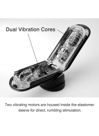 Черный мастурбатор Flip Zero с вибрацией - Tenga - в Ельце купить с доставкой