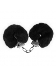Черные меховые наручники Love с ключиками - Baile - купить с доставкой в Ельце