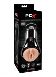 Телесный вибромастурбатор-вагина Cock Compressor Vibrating Stroker - Pipedream - в Ельце купить с доставкой