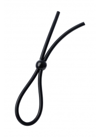 Черное лассо на пенис с одной бусиной - A-toys - в Ельце купить с доставкой