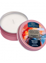 Массажная свеча  Фруктовая фантазия - БиоМед - купить с доставкой в Ельце
