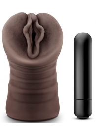 Коричневый мастурбатор-вагина Alexis - Blush Novelties - в Ельце купить с доставкой