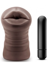 Коричневый мастурбатор-ротик Heather - Blush Novelties - в Ельце купить с доставкой