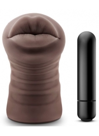 Коричневый мастурбатор-ротик Renee - Blush Novelties - в Ельце купить с доставкой
