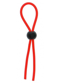 Красное эрекционное лассо с одной бусиной-утяжкой STRETCHY THIN LASSO - Dream Toys - в Ельце купить с доставкой