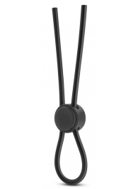 Черное силиконовое лассо на пенис SILICONE LOOP COCK RING - Blush Novelties - в Ельце купить с доставкой