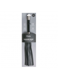 Черная плеть Easytoys Flogger With Metal Grip - 38 см. - Easy toys - купить с доставкой в Ельце