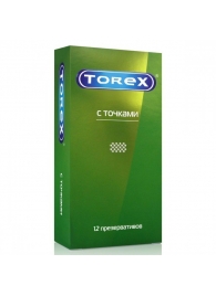 Текстурированные презервативы Torex  С точками  - 12 шт. - Torex - купить с доставкой в Ельце