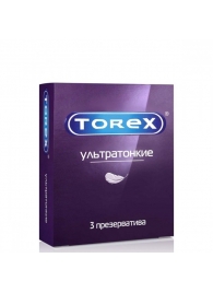 Презервативы Torex  Ультратонкие  - 3 шт. - Torex - купить с доставкой в Ельце