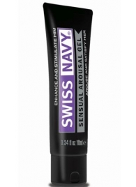 Возбуждающий гель-лубрикант на водной основе Sensual Arousal Lubricant - 10 мл. - Swiss navy - купить с доставкой в Ельце