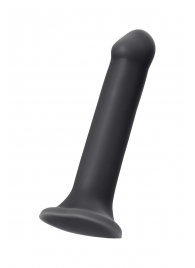 Черный фаллос на присоске Silicone Bendable Dildo XL - 20 см. - Strap-on-me - купить с доставкой в Ельце