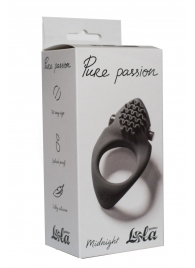 Черное эрекционное виброкольцо Pure Passion Midnight - Lola Games - в Ельце купить с доставкой