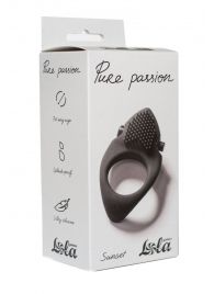Черное эрекционное виброкольцо Pure Passion Sunset - Lola Games - в Ельце купить с доставкой