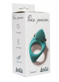 Зеленое эрекционное виброкольцо Pure Passion Sunset - Lola Games - в Ельце купить с доставкой