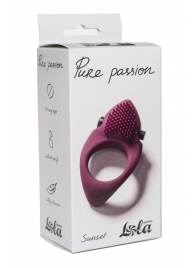 Бордовое эрекционное виброкольцо Pure Passion Sunset - Lola Games - в Ельце купить с доставкой