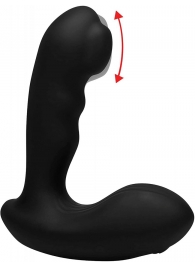 Черный стимулятор простаты Alpha-Pro 7X P-Milker Silicone Prostate Stimulator with Milking Bead - XR Brands - в Ельце купить с доставкой