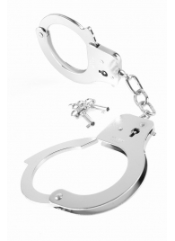 Металлические серебристые наручники Designer Metal Handcuffs - Pipedream - купить с доставкой в Ельце