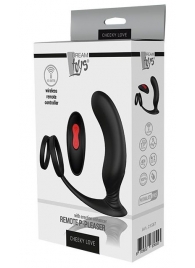 Черный массажер простаты REMOTE P-PLEASER - Dream Toys - в Ельце купить с доставкой