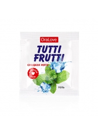 Пробник гель-смазки Tutti-frutti со вкусом мяты - 4 гр. - Биоритм - купить с доставкой в Ельце