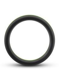 Черно-зеленое эрекционное кольцо Silicone Go Pro Cock Ring - Blush Novelties - в Ельце купить с доставкой